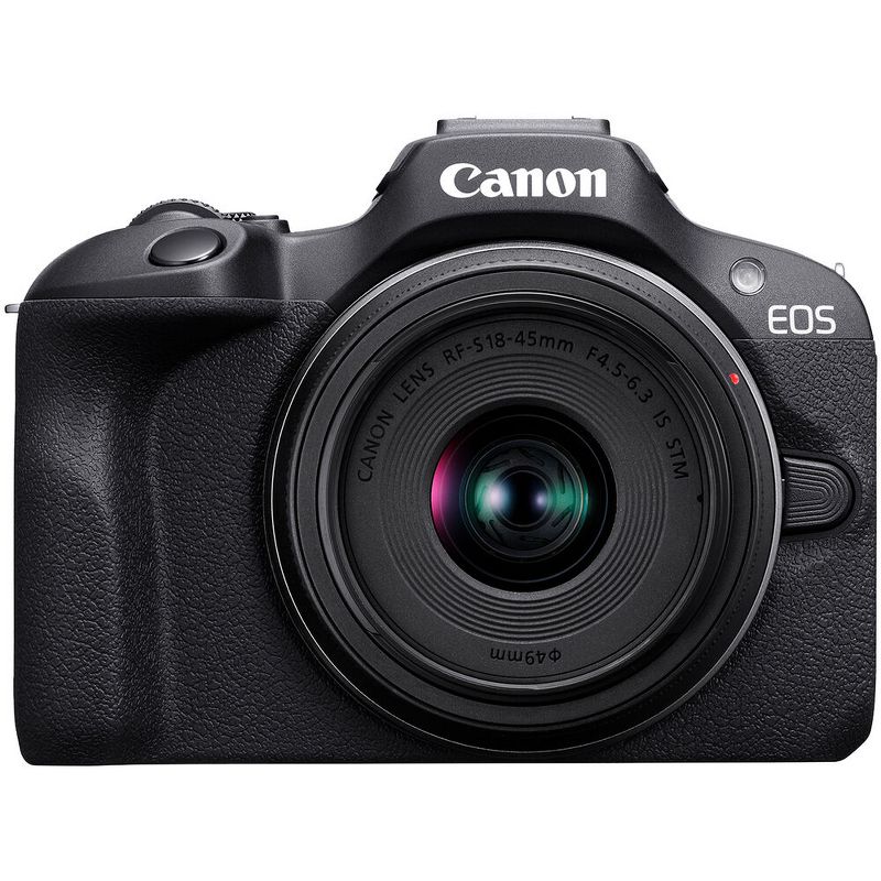 Canon EOS R100 Mirrorless Camera with 18-45mm Lens + Bag + 64GB Card + LPE17 Battery + More, 2 of 5