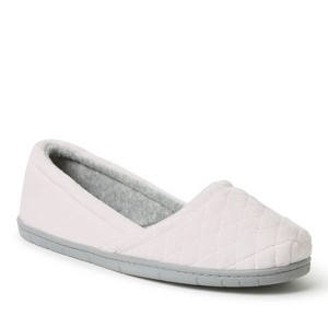Dearfoams Women's Katie Microfiber Velour Espadrille House Slipper - 1 of 4