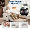 Oversized Recliner Chair, Overstuffed Soft Chenille Swivel Rocker Recliner with Padded Armrests, Nursery Rocking Chairs - 4 of 4