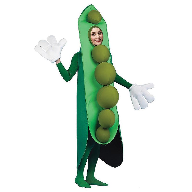 Halloween Express Adult Peas In A Pod Costume - Size One Size Fits Most - Green, 1 of 2