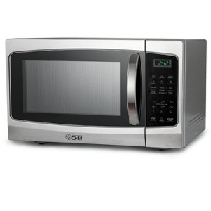 COMMERCIAL CHEF Microwave 1.3 Cu Ft with 10 Power Levels, Microwave with Push Button Door Lock, 1000W Countertop Microwave with Timer and Digital Controls - 1 of 4