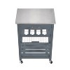 LunaLulinlk Mobile Rolling Kitchen Island Trolley Serving Cart - 4 of 4