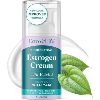 Advanced Formula Estro-Life Cream with Wild Yam for Hormone Balance, Bioidentical Menopause & Menstrual Support, SMNutrition, 3.5oz