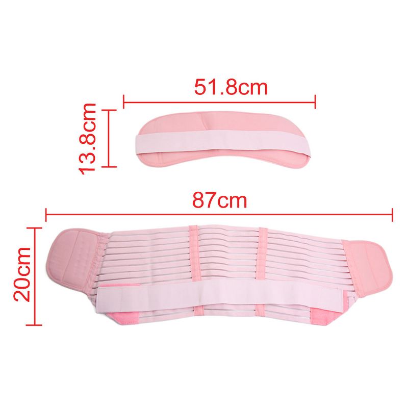Unique Bargains Maternity Antepartum Belt Pregnant Women Abdominal Support Waist Belly Band Pink, 4 of 9