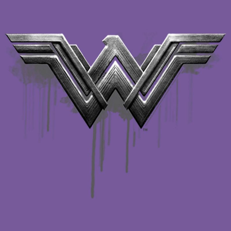 Women's Zack Snyder Justice League Wonder Woman Silver Logo Racerback Tank Top, 2 of 5