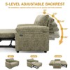 Vipbear Pull Out Sleeper Sofa & Adjustable Backrest 3-in-1 Convertible Sofa Bed,Chenile Loveseat with Side Pocket for Living Room Tool-Free Assembly - 3 of 4