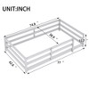 Twin Size Floor Bed with Fence for Bedroom - 4 of 4