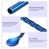 Unique Bargains Stainless Steel Reusable Long Handle Cocktail Drinking Straws Spoon 4 Pcs - 3 of 4