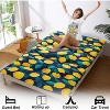 Nasitip Full Japanese Futon Mattress,Foldable Floor Mattress with Modern Lemon Pattern, 1.5" Thicken Portable Roll Up Mat for Sleeping,Blue - 4 of 4