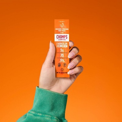 Chomps Snack Sticks Chomplings Original Chicken Mini Sticks - 5g Protein - 7oz/14ct