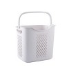 Racxily 2-layer Multi-functional Organizing Shelving Bathroom Sorting Dirty Laundry Basket Plastic Large Mobile Storage Basket - 3 of 3