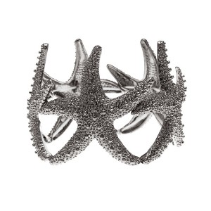 Anna-Kaci Women's Starfish Design Elastic Cuff Bracelet Beach Inspired Jewelry - 1 of 4