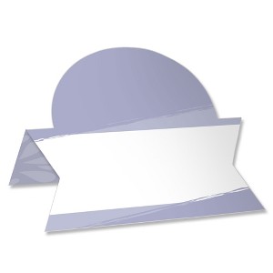 Big Dot of Happiness Purple Elegantly Simple - Guest Party Favors Tent Buffet Card - Table Setting Name Place Cards - Set of 24 - 1 of 4