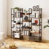 5 Tier Book Shelf, Vintage Storage Rack with Open Shelves, Metal Frame, Freestanding Storage Shelf, for Living Room, Home, Office - 2 of 4