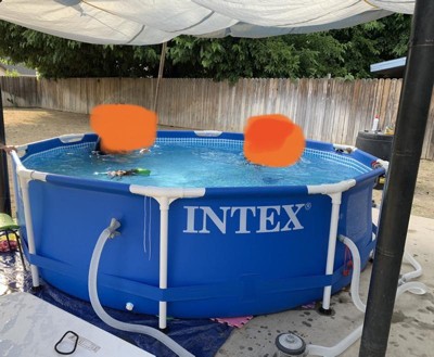 Intex 10ft X 10ft X 30in Pool W/ 10 Foot Round Pool Cover And Filter  Cartridge : Target