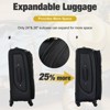 Aukfa Lightweight Soft Sided Swivel Wheels Expandable 3-Piece Luggage Set with Duffel Bag and TSA Lock - 4 of 4