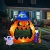 Angel Sar 6.9ft Pumpkin Inflatable Halloween Decoration with LED Lights Outdoor Halloween Decor for Yard Garden Party - 2 of 4