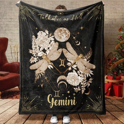 Zodiac Blanket Gift, Birthday And Christmas Gifts, Zodiac Women's Blanket Gift, Zodiac Themed Home Decoration.