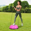 VEVOR Half Exercise Ball Trainer, 23 inch Balance Ball Trainer, 660lbs Capacity Stability Ball, Yoga Ball with Resistance Bands & Foot Pump - 2 of 4