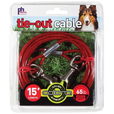 Prevue Pet Products 2119 Medium-Duty 15' Tie-Out Cable