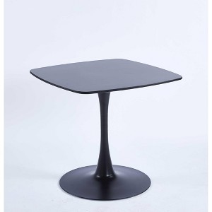 NicBex 31.49" Mid-century Square Dining Table,Kitchen Table with MDF Table Top for 4-6 Seaters,Matte Black - 1 of 4