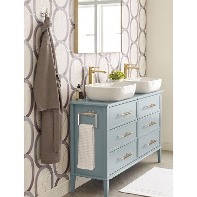 Polished Nickel and Golden Champagne Bar Cabinet Pull