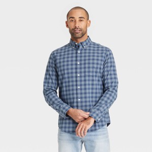 Men's Long Sleeve Poplin Shirt - Goodfellow & Co™ - 1 of 3