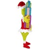 Gemmy 3D Holiday Lighted Tinsel Sculpture Grinch w/Present Stack Dr. Seuss, Multicolored - 4 of 4