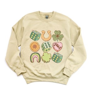 Simply Sage Market Women's Graphic Sweatshirt St. Patrick's Charm Chart - 1 of 4