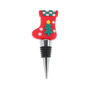 Unique Bargains Christmas Tree Bottle Stopper Zinc Alloy Resin Silicone 1 Pc - 1 of 3