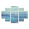 Trademark Fine Art -Silvia Vassileva 'Sunset Beach Ii No Orange' Multi Panel Art Set Large Diamond - 2 of 3