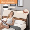 Full Bed Frame with Ergonomic Headboard and Built-in Charging Station, Full Size Bed with Metal Support Slats - 3 of 4