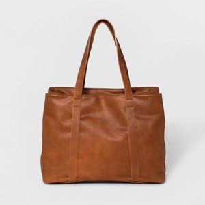 Triple Compartment Tote Handbag - Universal Thread Cognac, Women