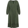 Women's Plus Size Alena Maxi Dress - khaki | CITY CHIC - 4 of 4