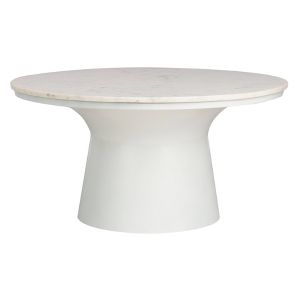 Mila Pedestal Coffee Table White Marble White Safavieh Target