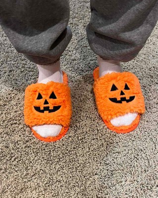 Creative Cute Halloween Pumpkin Style Slippers Men And Women's