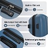 MAYEERTY 3-Piece Hardshell Suitcase Set, Large Capacity Lightweight Luggage with TSA Lock & Double Spinner Wheels, Expandable Cases - 3 of 4