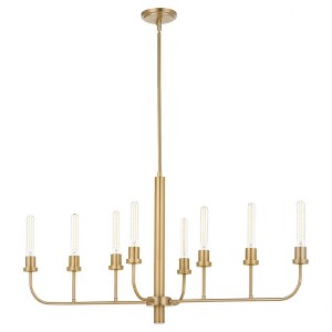Quorum Lighting Sheridan 8 - Light Chandelier in  Aged Brass - 1 of 1