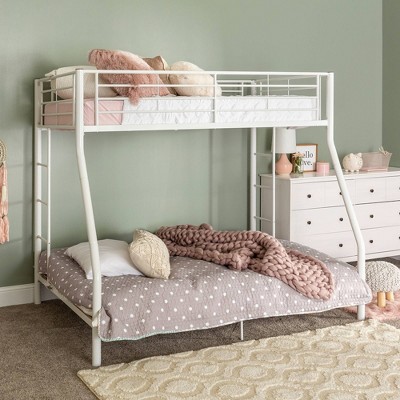 kids bunk bed metal frame (twin/full) - saracina home