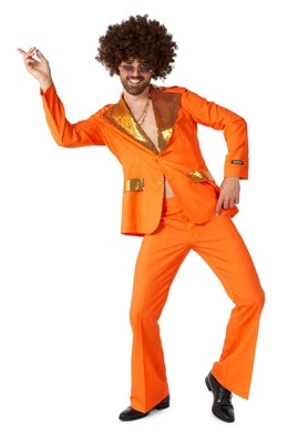 Suitmeister Men's Party Suit - Disco Suit Orange - Size: M : Target