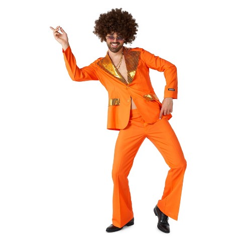 Suitmeister Men's Party Suit - Disco Suit Orange : Target