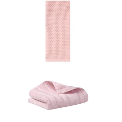 REGALWOVEN Solid Cotton Decorative Hand Towels for Bathroom Hotel and Spa 14" x 30"/13" x 30" 2 Pcs