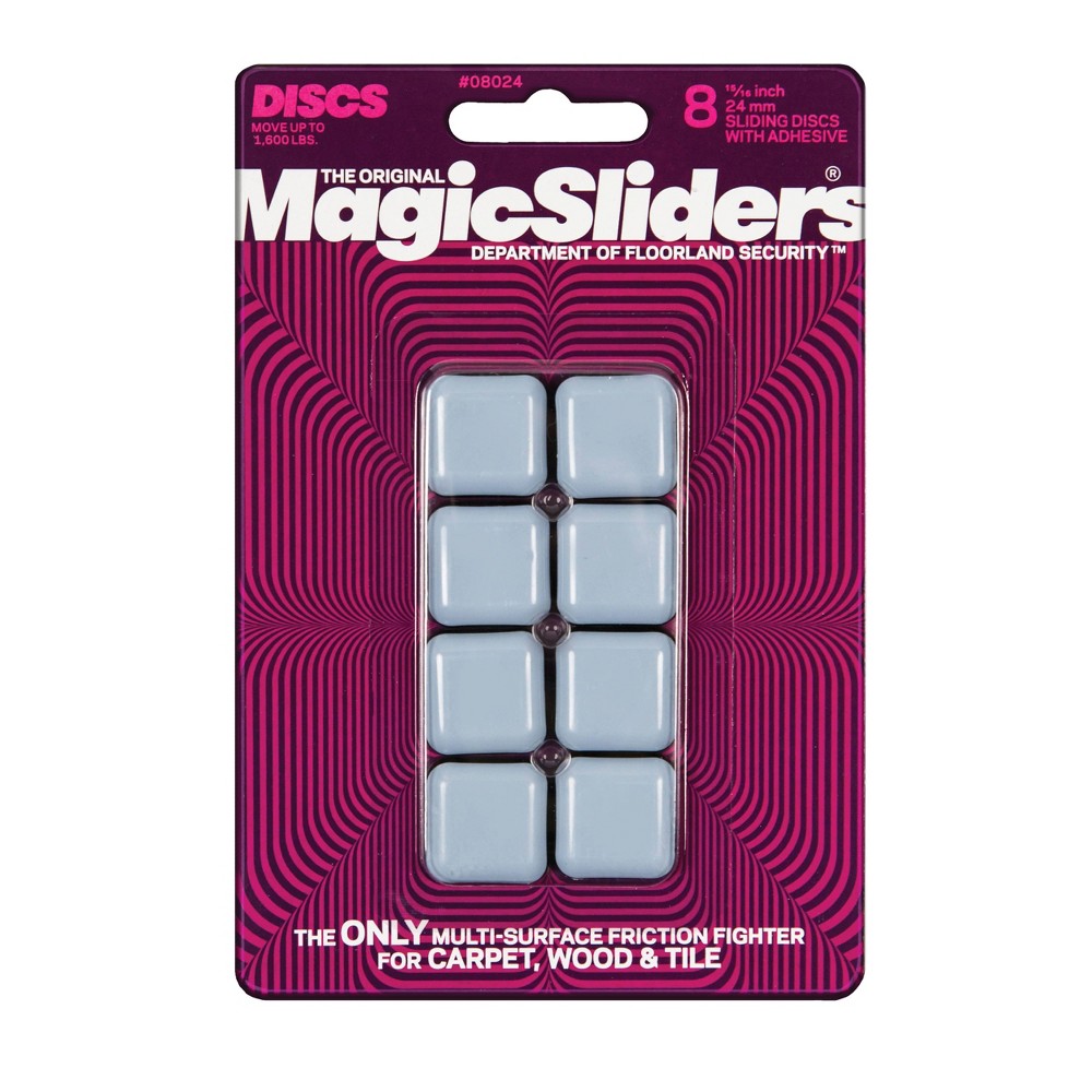 Magic Sliders 8ct 1in Square Adhesive