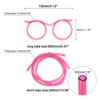 Unique Bargains Reusable Plastic Creative Eyeglasses Straws for Fun Parties 8 Pcs - 2 of 4