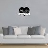 Big Dot of Happiness Mr. and Mrs. - Hanging Porch Black and White Wedding or Bridal Shower Outdoor Decorations - Front Door Decor - 1 Piece Sign - 3 of 4
