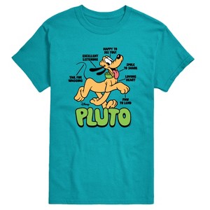 Men's - Disney - Pluto Diagram Short Sleeve Graphic T-Shirt - 1 of 3