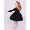 RuffleButts Toddler Girls Long Sleeve Tulle Twirl Dress - 3 of 4