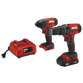 SKIL PWR CORE 20 V Cordless Brushed 2 Tool Drill/Driver and Impact Driver Kit
