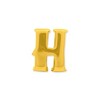 Black Bow Jewelry Letter H Bead Charm in 14k Yellow Gold Plated Sterling Silver - 2 of 4
