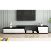 Grungis 2 Drawers TV Stand for TVs Up to 100 Inch,Console Table with 1 Cabinet for Bedroom,Living Room - 2 of 4